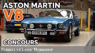 Aston Martin V8  The Quintessential Gentlemans Express  Tyrrells Classic Workshop [upl. by Moulton]