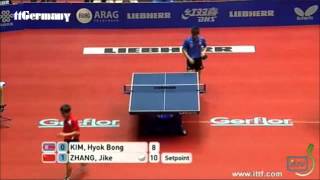 WTTTC 2012 Zhang JikeKim Hyok Bong [upl. by Rusel]