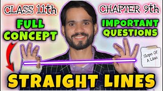 Straight Lines Class 11 Chapter 9  New SyllabusFull ConceptQuestionsSolutionsOne ShotMaths [upl. by Abelard874]