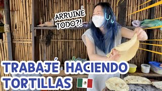 COREANA APRENDIENDO A HACER TORTILLAS EN OAXACA MEXICO [upl. by Dorine189]