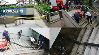 Tunnels du Caudan fermés les pompiers affairés à évacuer l’eau [upl. by Henrietta]