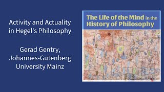 Activity and Actuality in Hegels Philosophy  Gerad Gentry [upl. by Eel]