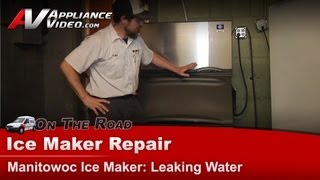 Manitowoc Ice Maker Repair  Leaking Water  Condensate Removal Pump [upl. by Surtimed353]