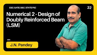 Numerical 2  Design of Doubly Reinforced Beam LSM  Diploma Civil  Lecture 32 [upl. by Quin]