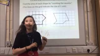 S7  Area by Counting Squares [upl. by Renelle]