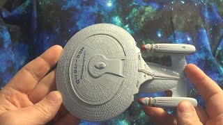 Star Trek 1987 Galoob diecast Enterprise D [upl. by Aicitan]