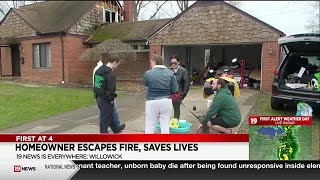 3 residents escape Willowick house fire [upl. by Euqinemod]