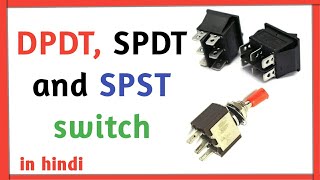 Learn about spst spdt and dpdt switch  connection of DPDT switch [upl. by Hulbert]