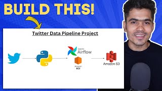 Twitter Data Pipeline using Airflow for Beginners  Data Engineering Project [upl. by Pisarik]