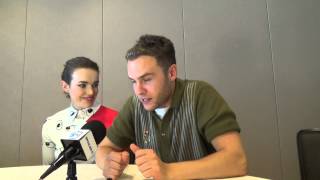 Agents of Shield Elizabeth Henstridge amp Iain De Caestecker SDCC 2015 [upl. by Kurland]