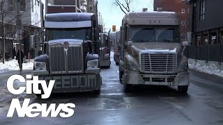 Truck convoy planned in Quebec City [upl. by Suirred]