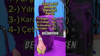 Soy ismini bilirsem elenirsin PART 2 ❌ [upl. by Cynthia252]