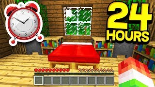 PLAYING MINECRAFT FOR 24 HOURS STRAIGHT [upl. by Norbie107]