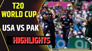 T20 World Cup 2024 Highlights  USA vs PAK Highlights  United States vs Pakistan Highlights [upl. by Elwira]