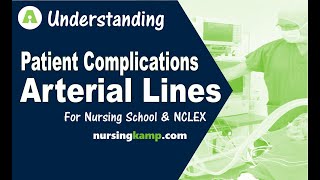 What are Arterial Lines A Lines ICU Dicrotic Notch dampening Allens Test Nursing NCLEX review 2019 [upl. by Culley969]