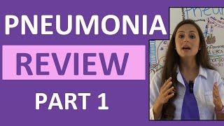 Pneumonia Symptoms Pathophysiology Nursing  Respiratory Disorders NCLEX Lecture Part 1 [upl. by Nnalyrehc941]