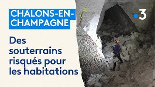 Malgré la surveillance des cavités de ChâlonsenChampagne certains habitants décident de partir [upl. by Ahsie]