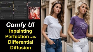 ComfyUI 36 Inpainting with Differential Diffusion Node  Workflow Included Stable Diffusion [upl. by Einnaffit]