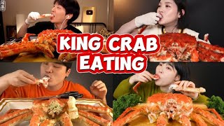 ASMR king crab eating sound mukbang compilation [upl. by Stauder375]