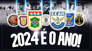 OS PRINCIPAIS CONCURSOS MILITARES PARA 2024 🔥 [upl. by Liggett]