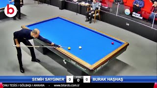 3 Cushion Billiards FINAL STAGE Semih SAYGINER vs BURAK HAŞHAŞ  billar tres bandas  bida 3 băng [upl. by Ursala]