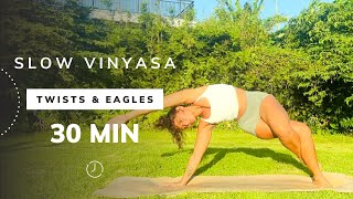 30 Min Slow Strong Vinyasa  Yoga with Rina [upl. by Irita304]