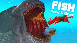 100 Dangerous Sea Creatures in Feed amp Grow Fish [upl. by Maltz]