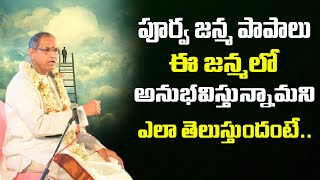 పూర్వ జన్మ పాపాలు ఈ జన్మలో అనుభవిస్తున్నామని ఎలా తెలుస్తుందంటే  Chaganti Pravachanalu  TB [upl. by Darsie84]