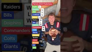 2023 Patriots schedule Prediction [upl. by Esoj]