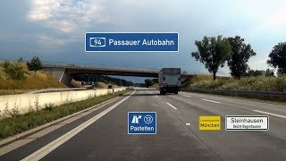 🇩🇪 A94 AS Pastetten  MünchenSteinhausen 35x [upl. by Nevak95]