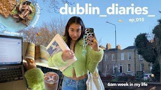 dublin diaries  6am week in my life cause college is hard [upl. by Yenahteb]