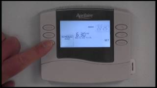 Aprilaire 8463 Thermostat Instructional Video [upl. by Ecinahc808]