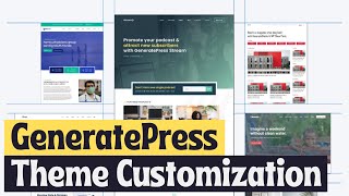 Generatepress Theme Full Customization Step By Step  HeaderFooterHome Page etc Complete Guide [upl. by Maybelle]