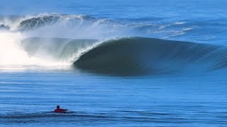 SURFING NAMIBIA THE INSANE PADDLE OUTS AND RIP CURRENTS ON HUNT FOR THE LONGEST BARREL [upl. by Eenehs]