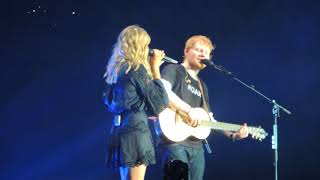 Ed Sheeran  Divide World Tour  Perfect feat Louane live  Stade De France 07072018 HQ [upl. by Kinimod]