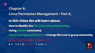Chown Command in Linux  Linux Permission Management [upl. by Francis]
