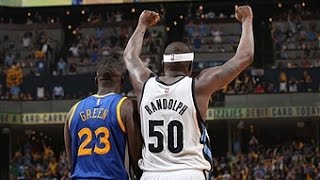 Zach Randolph Overpowers Warriors in Game 3 [upl. by Ralfston]