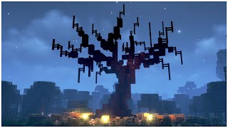 How to Build a Spooky Tree  Minecraft Tutorial [upl. by Ecinerev]