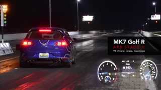 APR MK7 Golf R  Stage 2 Quarter Mile [upl. by Eimarrej]