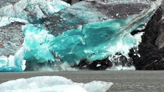 Massive Glacier Calving [upl. by Aleydis]