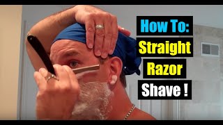 Quick Tutorial Learn How To Shave with a Straight Razorgeofatboy [upl. by Deehsar]