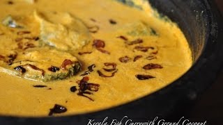 Kerala fish curry with ground coconut  Recipe [upl. by Nyvlem]