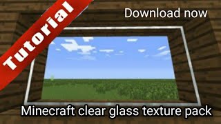 Clear And Connected Glass Texture Pack For Minecraft Pe 118 Connected Glass Texture Pack Mcpe 118 [upl. by Relyk]