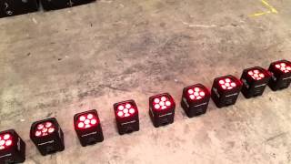 Chauvet freedom Par LED par wireless Demo [upl. by Garrett369]