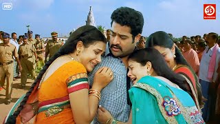 Jr NTR amp Sameera Reddy  South Superhit Full Hindi Dubbed Movie  Sameera Telugu Love Story  Ashok [upl. by Nowell]