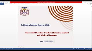 IsraelPalestine Conflict Historical Context and Modern Dynamics [upl. by Ximenes]