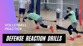 DEFENSE REACTION Time Drills for Volleyball [upl. by Bilski]