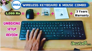 Best Dell Wireless Keyboard amp Mouse KM3322W Review Telugu [upl. by Celeste]