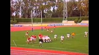 Ieuan Evans scores a hat trick against Portugal for Wales in 1994 [upl. by Nedrud]