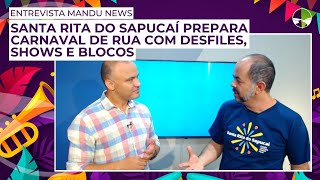 Além do Bloco do Urso Santa Rita do Sapucaí prepara carnaval de rua com desfiles shows e blocos [upl. by Aklam]